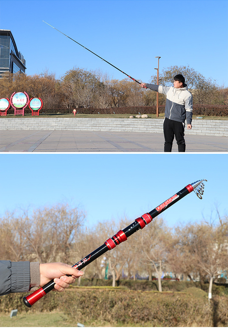 Sunflower 6 Layers Telescopic Sea Rod, Long Cast Spinning Fishing Rod 2.1M-4.2M thumb 39