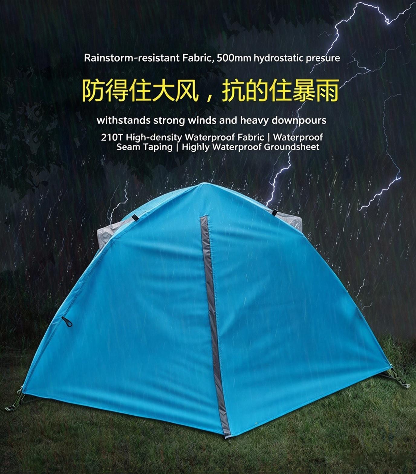 Sunflower Single Person Automatic Quick Open Double Layer Waterproof Camping Tent thumb 8