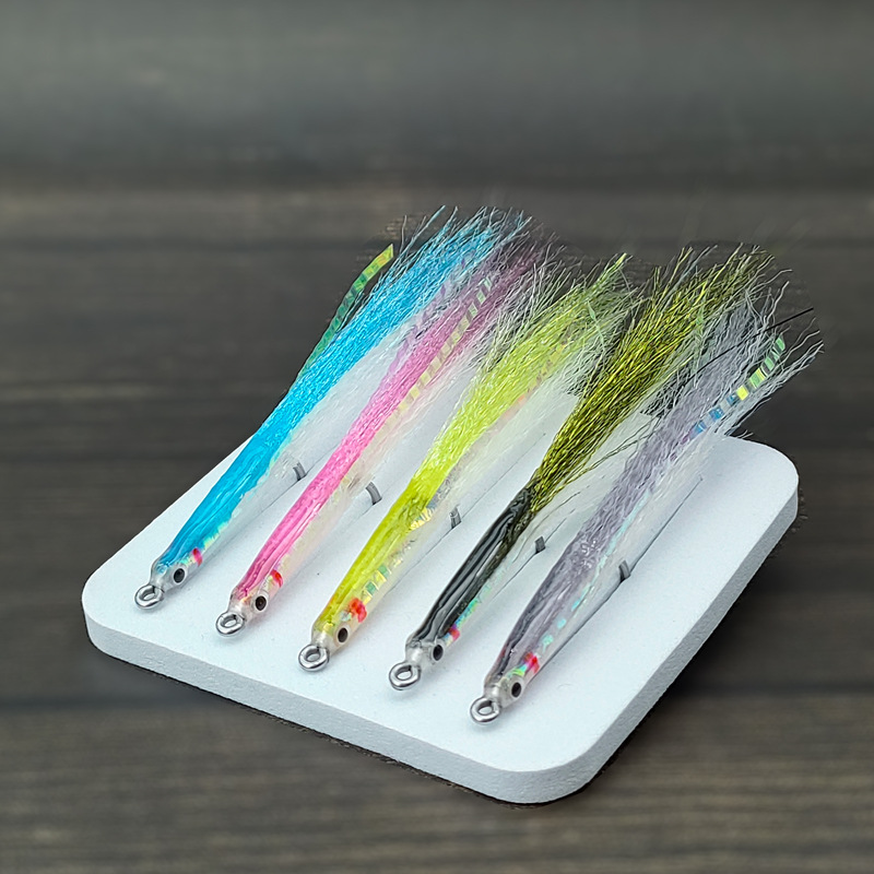 Sunflower Streamer Fly Fishing Flies, Artificial Candy Streamer Fly Lure for Trout, Bass Saltwater Fly Fishing thumb 6