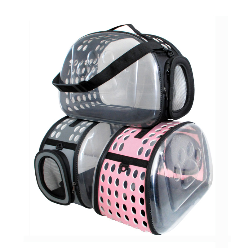 Foldable Transparent Pet Carrier Bag thumb 4