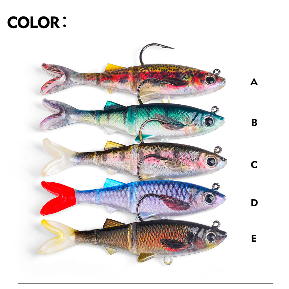 Sunflower Lead Head Soft Swimbait Lure DW6093 Single Hook thumb 1