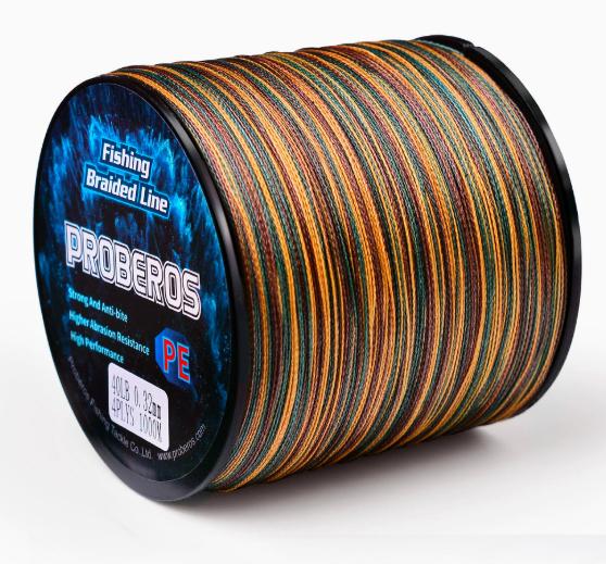 Sunflower 4 Strands Camouflage PE Braided Fishing Line 300M 500M 1000M