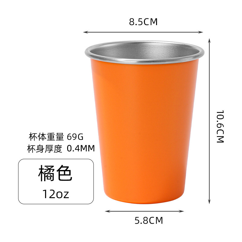 Rimmed 304 Stainless Steel Pint Cup thumb 10
