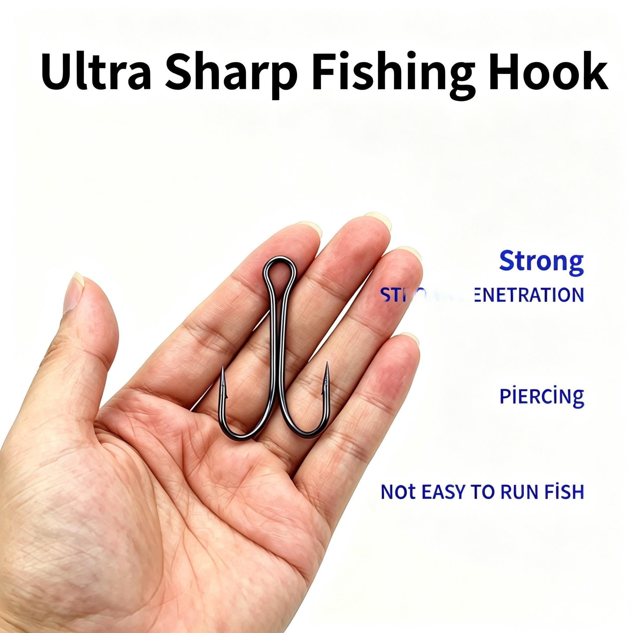 Sunflower 7826 Twin Double Fishing Hooks Lure Treble Alternative Hooks thumb 1