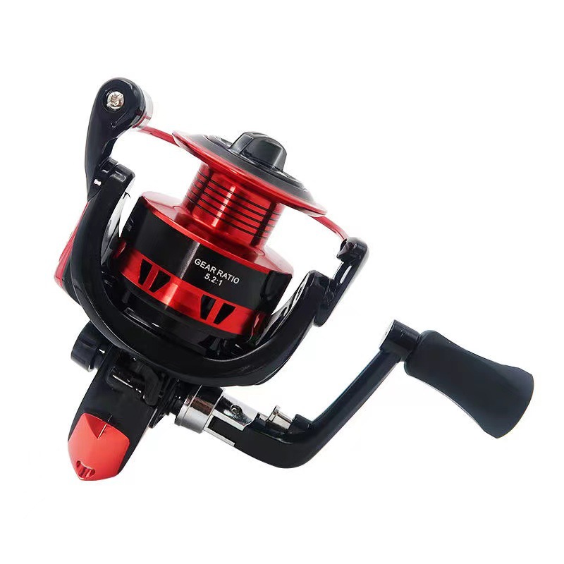 Sunflower KM Series 5.2:1 Gear Ratio Spinning Fishing Reel Metal Spool Full Sizes 1000-8000 Saltwater Casting Reel