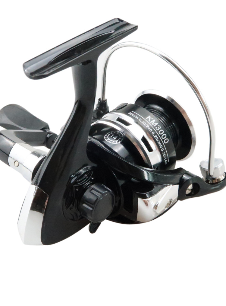 Sunflower KM Series 5.2:1 Gear Ratio Spinning Fishing Reel Metal Spool Full Sizes 1000-8000 Saltwater Casting Reel thumb 6
