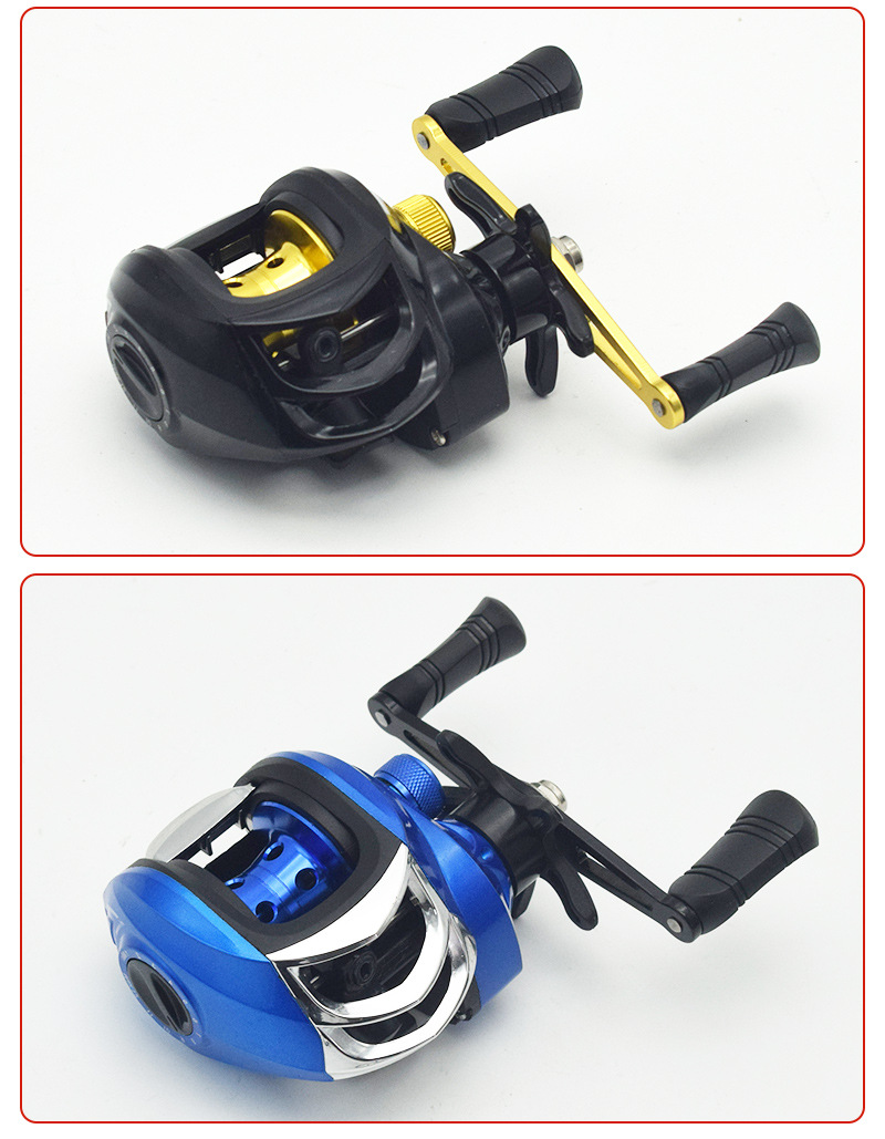 Sunflower 7.2:1 Gear Ratio Baitcasting Fishing Reel 18+1 Ball Bearings Metal Spool Left & Right Hand Dual Brake Reel thumb 10