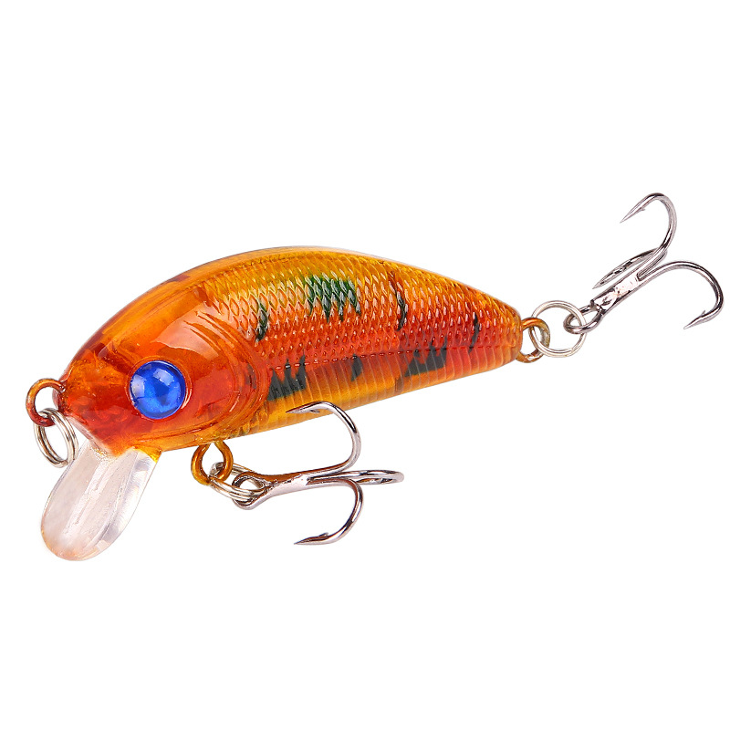 Sunflower 5cm 4.2g Micro Minnow Hard Fishing Lure With Internal Rattle & Double Treble Hooks Fresh & Saltwater thumb 11