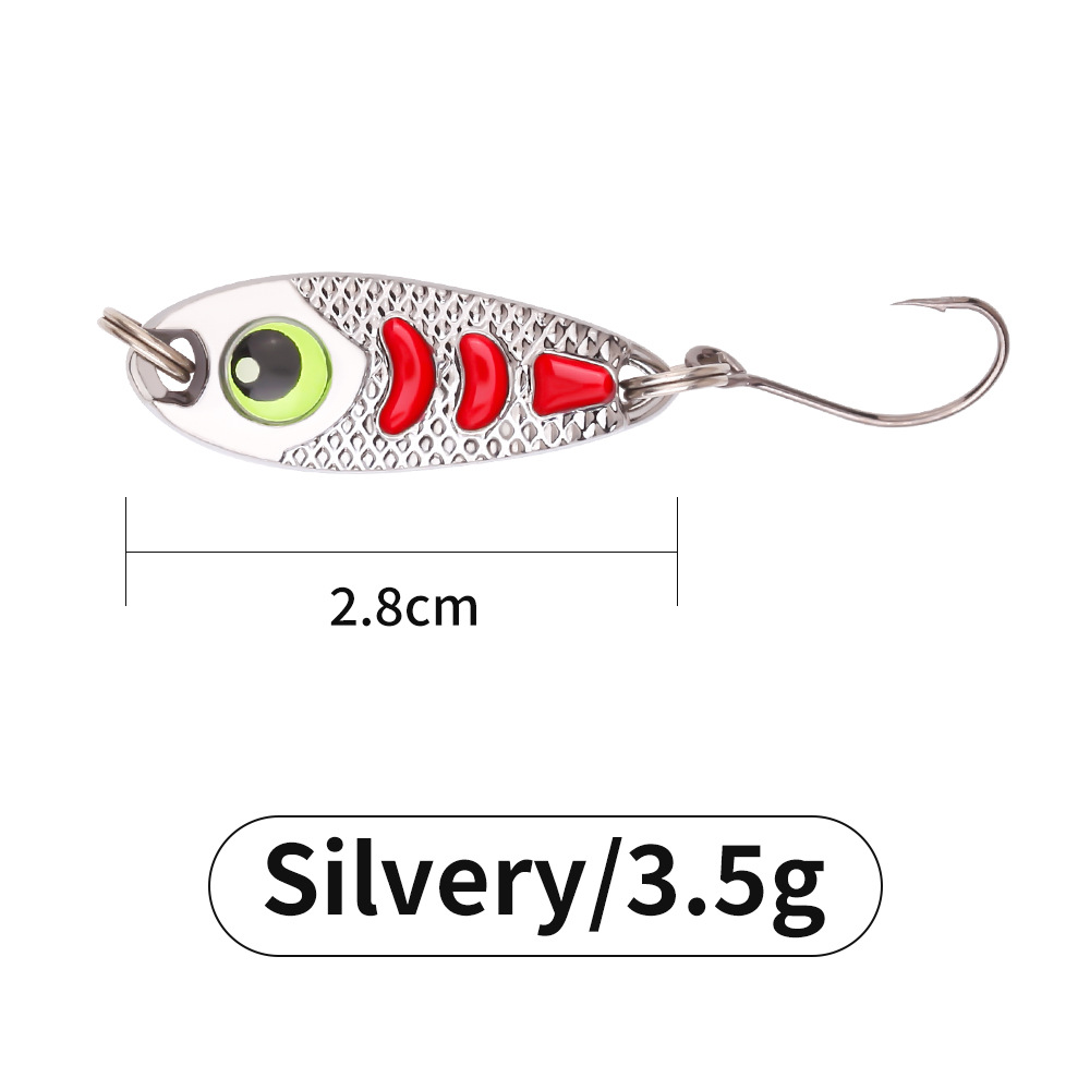 Sunflower Micro Bean Metal VIB Blade Lure Single Hook 1g 2g 3g 5g Gold & Silver For Stream Panfish thumb 10