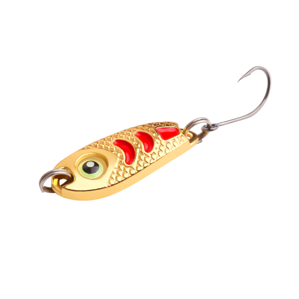 Sunflower Micro Bean Metal VIB Blade Lure Single Hook 1g 2g 3g 5g Gold & Silver For Stream Panfish thumb 13