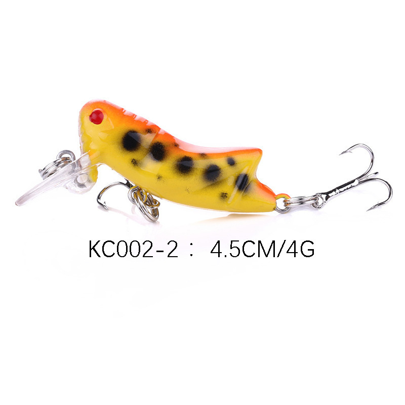 Sunflower 4g 4.5cm Grasshopper Insect Micro Hard Fishing Lure With 8# Treble Hook For Stream Trout & Panfish thumb 2