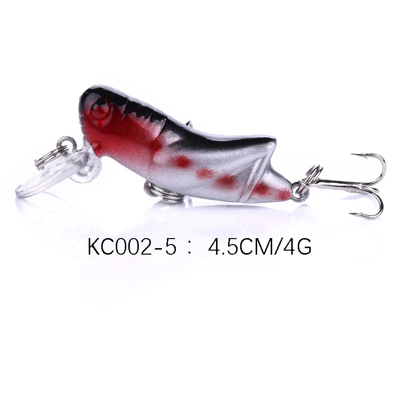 Sunflower 4g 4.5cm Grasshopper Insect Micro Hard Fishing Lure With 8# Treble Hook For Stream Trout & Panfish thumb 5