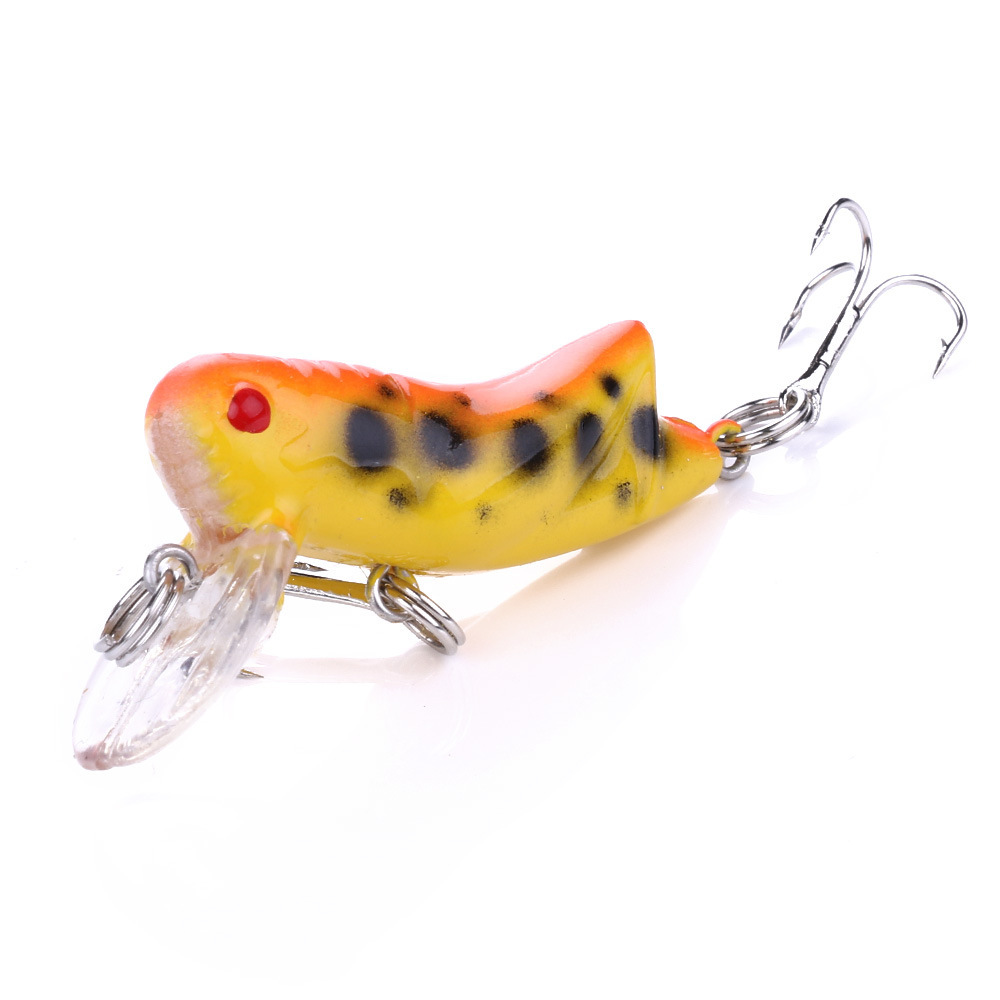 Sunflower 4g 4.5cm Grasshopper Insect Micro Hard Fishing Lure With 8# Treble Hook For Stream Trout & Panfish thumb 11