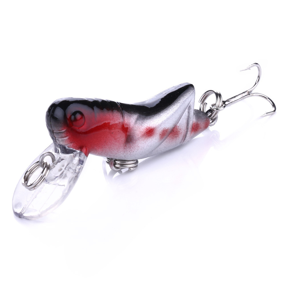 Sunflower 4g 4.5cm Grasshopper Insect Micro Hard Fishing Lure With 8# Treble Hook For Stream Trout & Panfish thumb 14