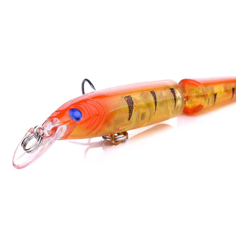 Sunflower Two-Jointed Segmented Minnow Hard Swimbait Bionic Fishing Lure Freshwater & Saltwater thumb 10