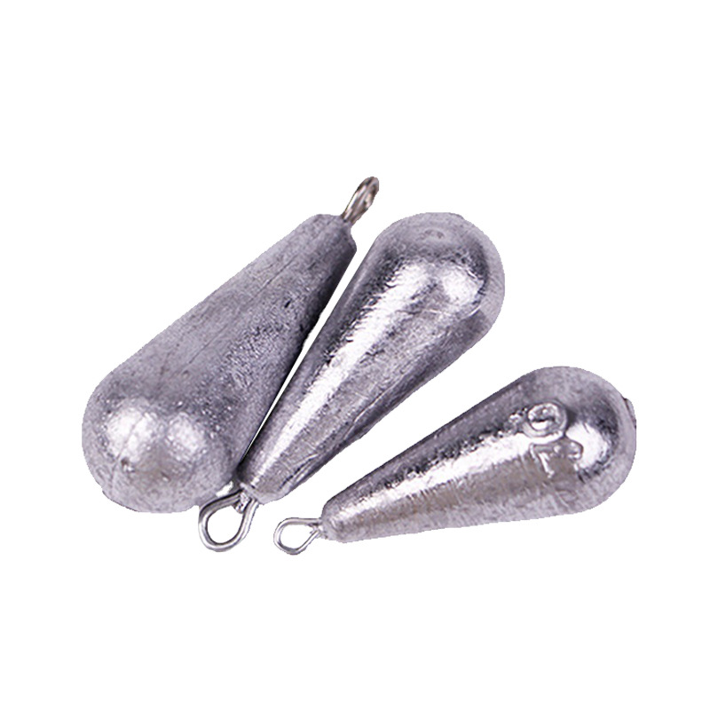 Sunflower Teardrop Lead Sinker With Fixed Eye Multi Weights 3.5g-25g Saltwater Shore Casting Fishing Weight