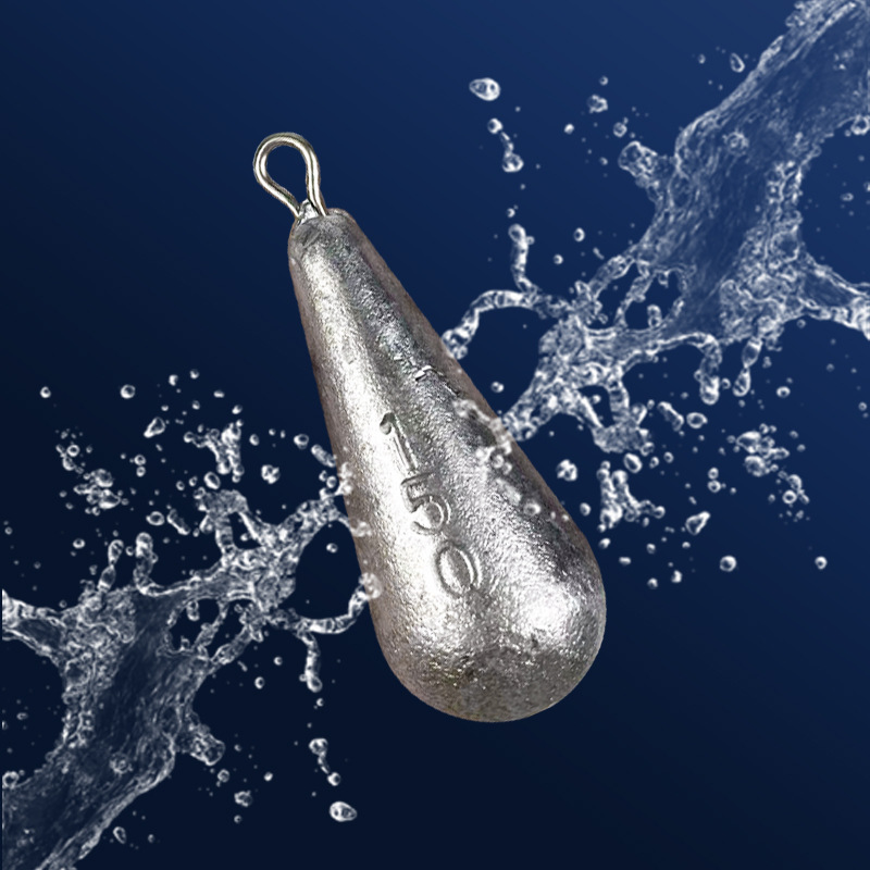Sunflower Teardrop Lead Sinker With Fixed Eye Multi Weights 3.5g-25g Saltwater Shore Casting Fishing Weight thumb 3