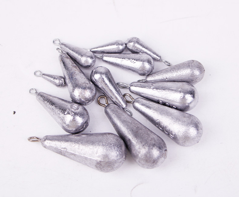 Sunflower Teardrop Lead Sinker With Fixed Eye Multi Weights 3.5g-25g Saltwater Shore Casting Fishing Weight thumb 11