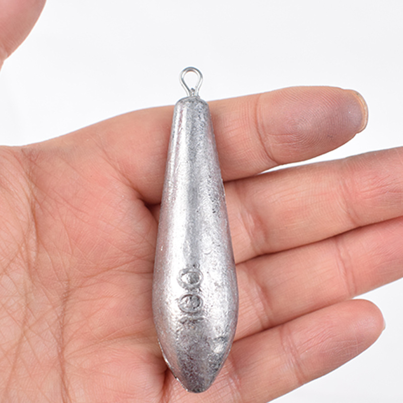 Sunflower Willow Leaf Fishing Lead Sinker With Fixed Eye Multi Weights 3.5g-35g Saltwater Casting Weights thumb 1