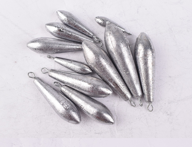 Sunflower Willow Leaf Fishing Lead Sinker With Fixed Eye Multi Weights 3.5g-35g Saltwater Casting Weights thumb 10