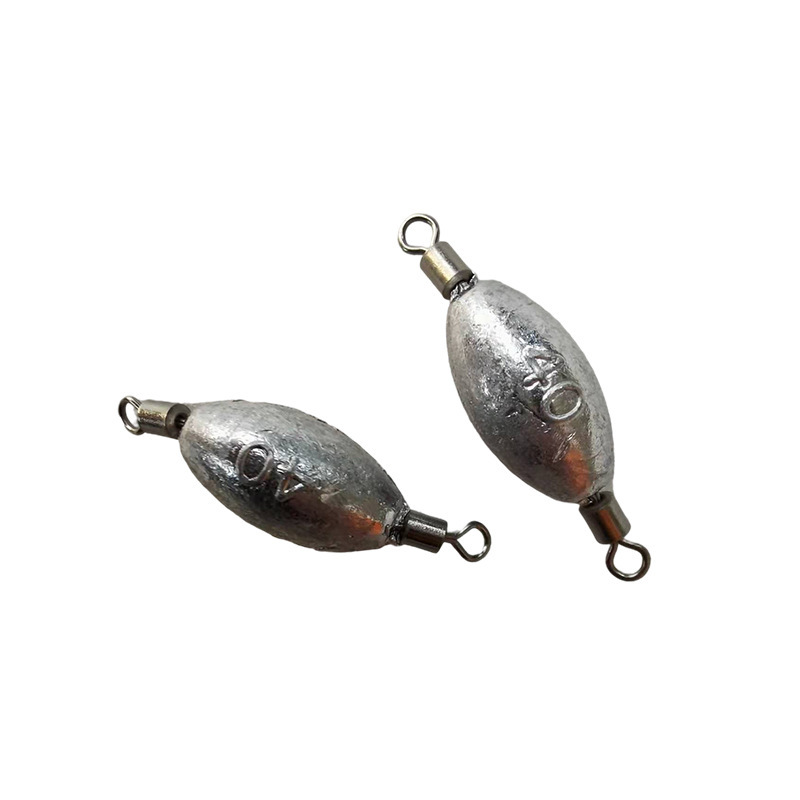 Olive Shape Fishing Sinkers with Dual Swivel Loops thumb 2
