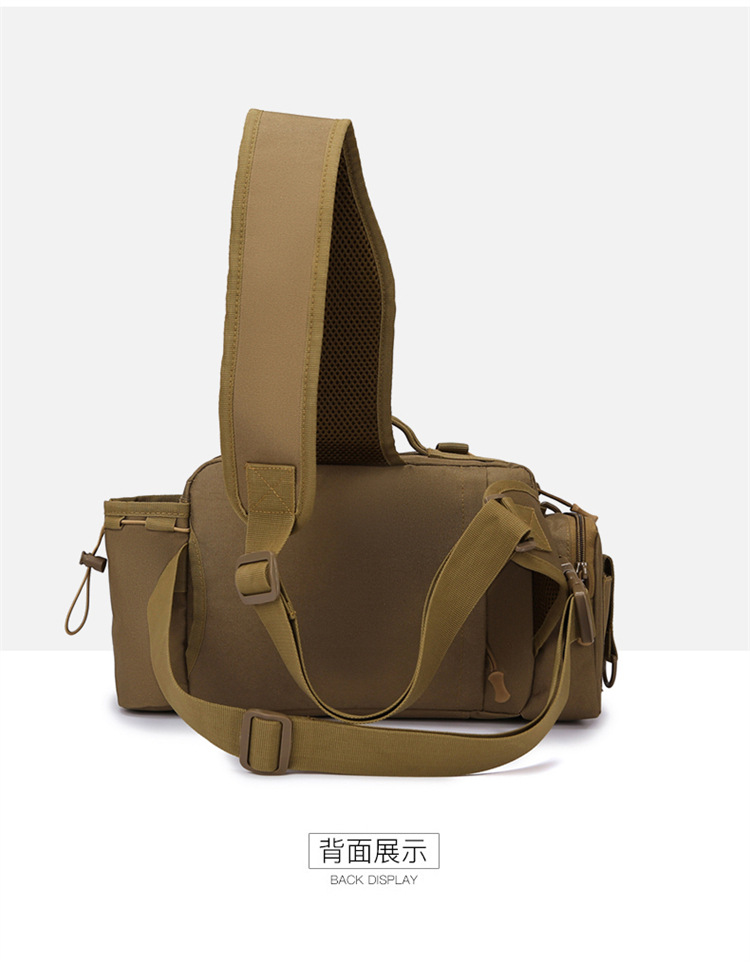Sunflower Multifunctional Lure Fishing Sling Chest Bag 600D Wear Resistant Nylon Large Capacity Tackle Crossbody Bag 6 Colors thumb 11