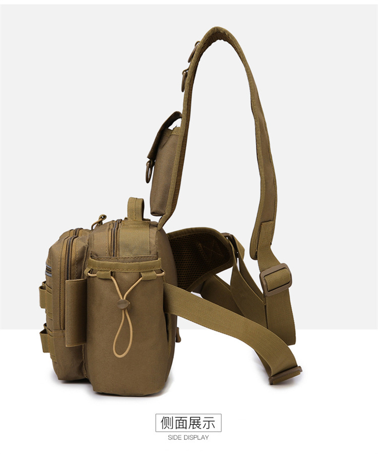 Sunflower Multifunctional Lure Fishing Sling Chest Bag 600D Wear Resistant Nylon Large Capacity Tackle Crossbody Bag 6 Colors thumb 12