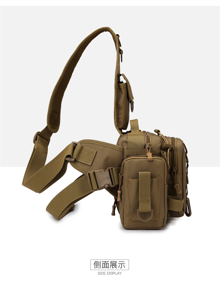 Sunflower Multifunctional Lure Fishing Sling Chest Bag 600D Wear Resistant Nylon Large Capacity Tackle Crossbody Bag 6 Colors thumb 13