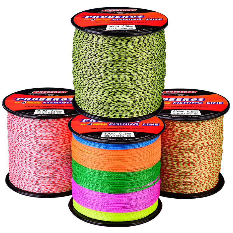 Sunflower 4 Strands Multi‑Color PE Braided Fishing Line 300M