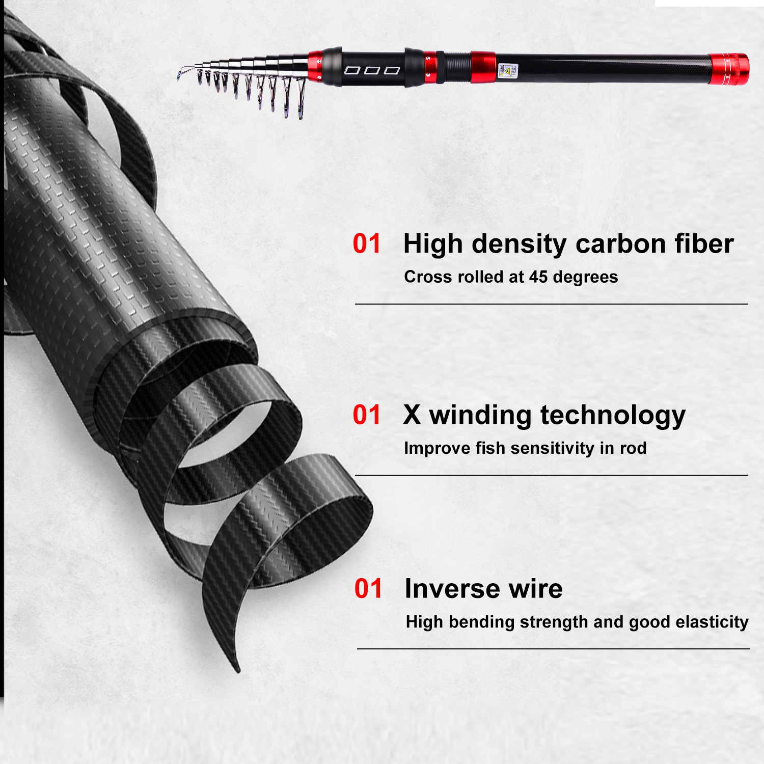 Mini Carbon Telescopic Sea Fishing Rod thumb 10