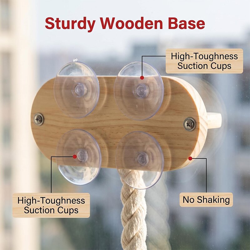 Sunflower Wall Mount Solid Wood Cat House Wall Cat Tree thumb 2