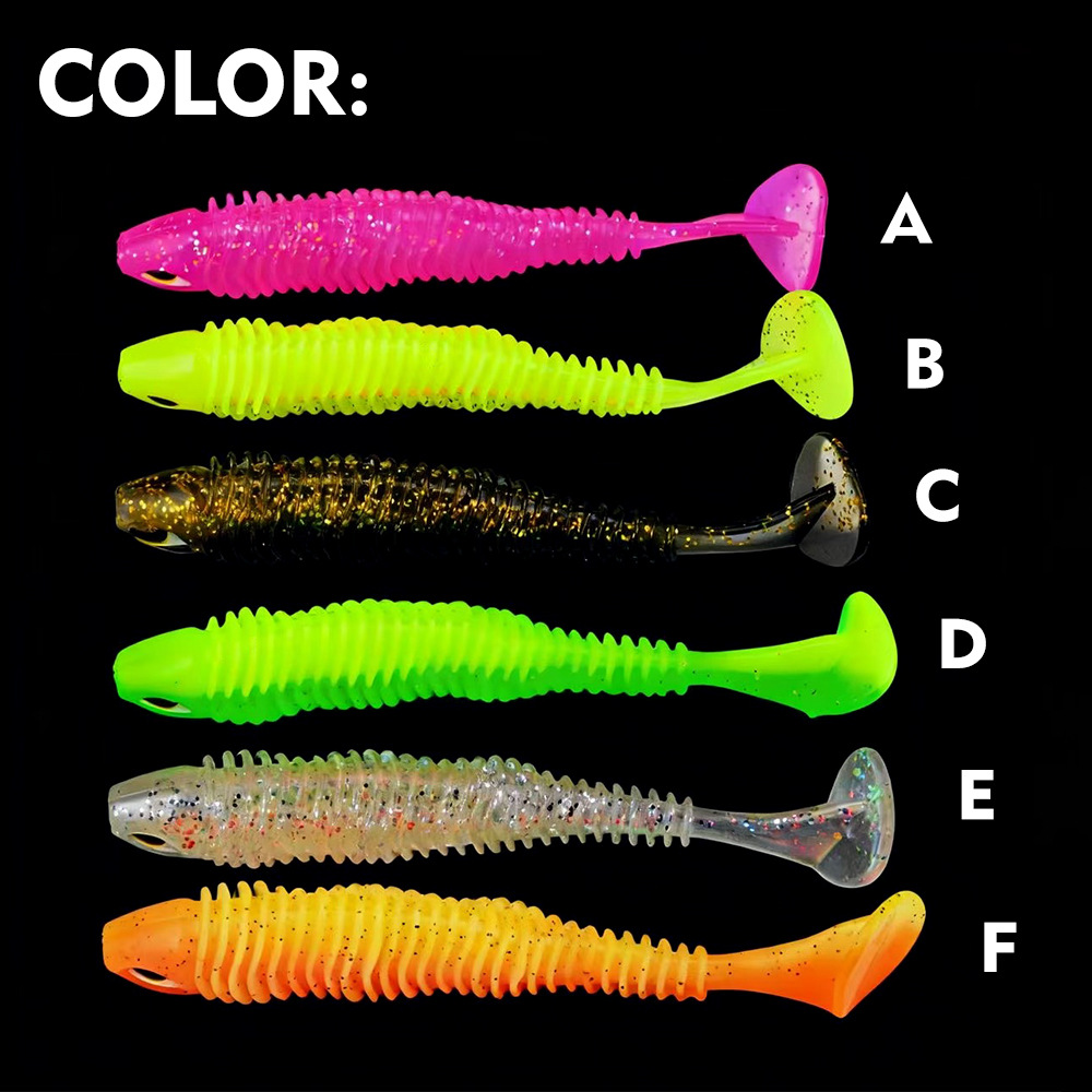 Sunflower Thread T‑Tail Soft Worm Lure DW6130 thumb 4
