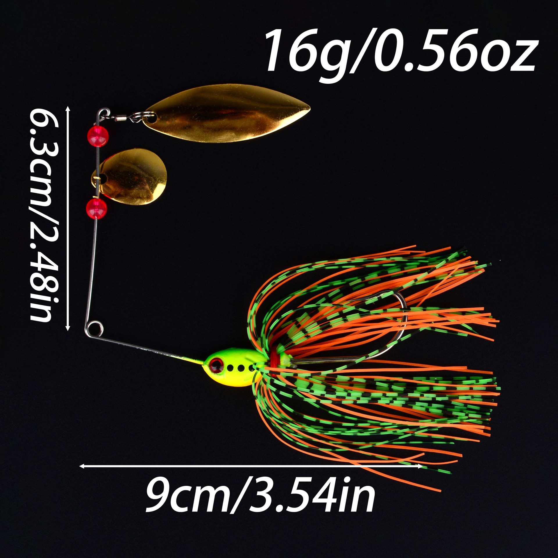 Sunflower Willow Blade Buzz Bait Spinner Lure 16g Anti-Hang Bottom Fishing Bait thumb 2