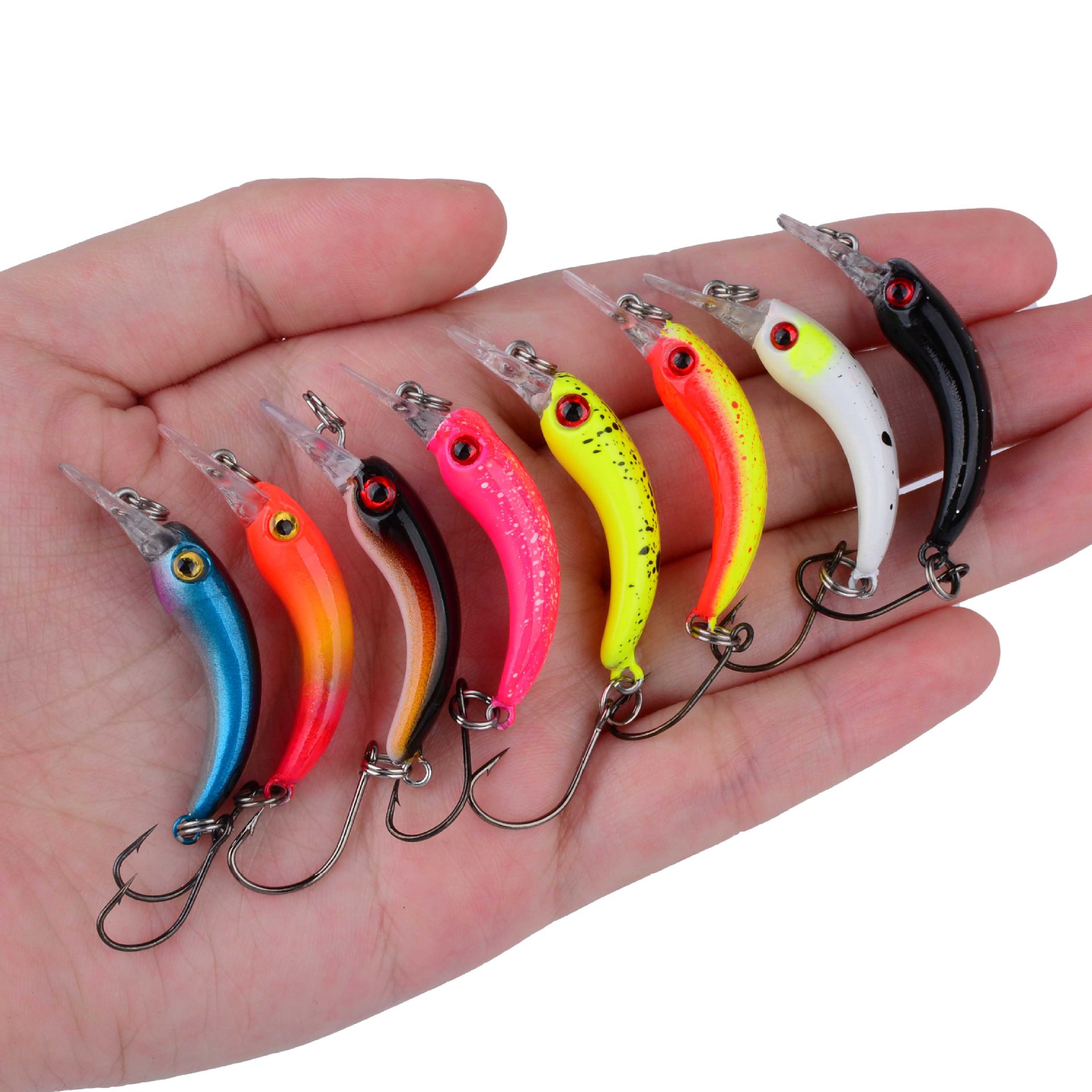 Sunflower Micro Sinking Curved Minnow Lure 4cm 1.2g For Trout & Whitebait