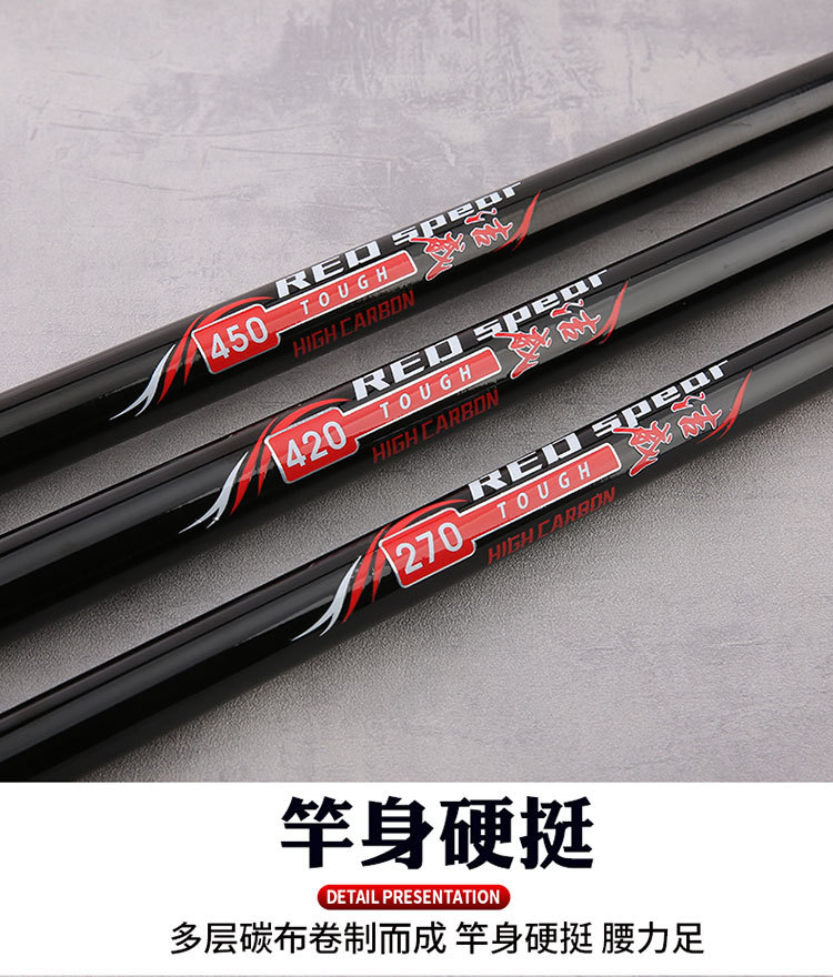 Sunflower Carbon Telescopic Surf Casting Rod, Extra Hard Power Anchor Fishing Rod 2.1m-4.5m thumb 11