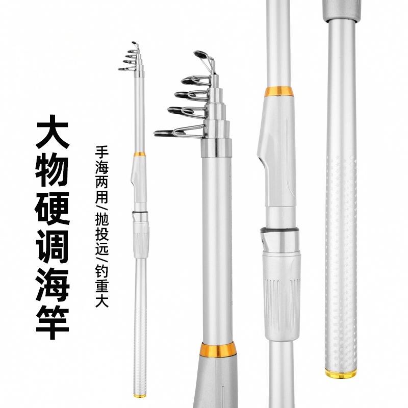 Sunflower Telescopic Fiberglass Sea Rod, Heavy Duty Hard Casting Fishing Rod 2.1m~3.6m thumb 2
