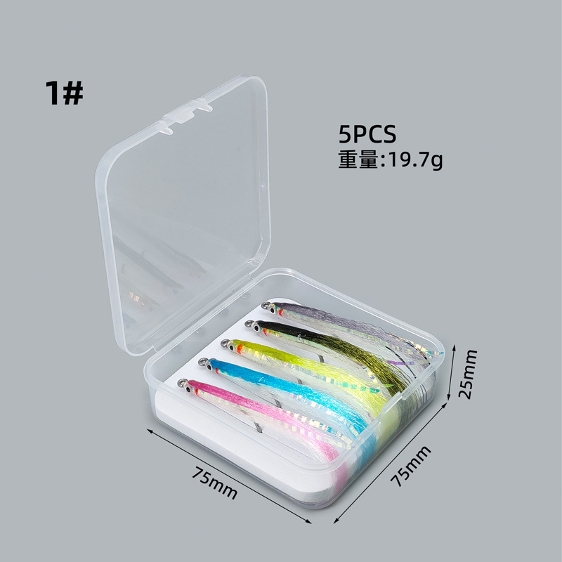 Sunflower Streamer Fly Fishing Flies, Artificial Candy Streamer Fly Lure for Trout, Bass Saltwater Fly Fishing thumb 7