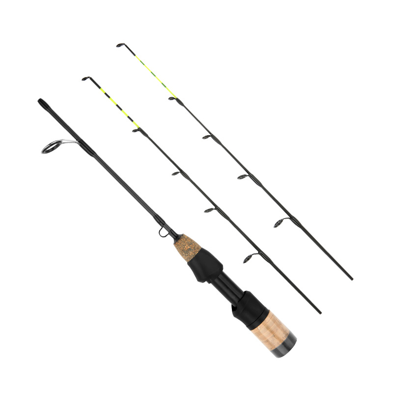 Sunflower Carbon Ice Fishing Rod 60cm, Double Tip Winter Ice Rod, 2 Sections Portable Short Lure Rod thumb 22