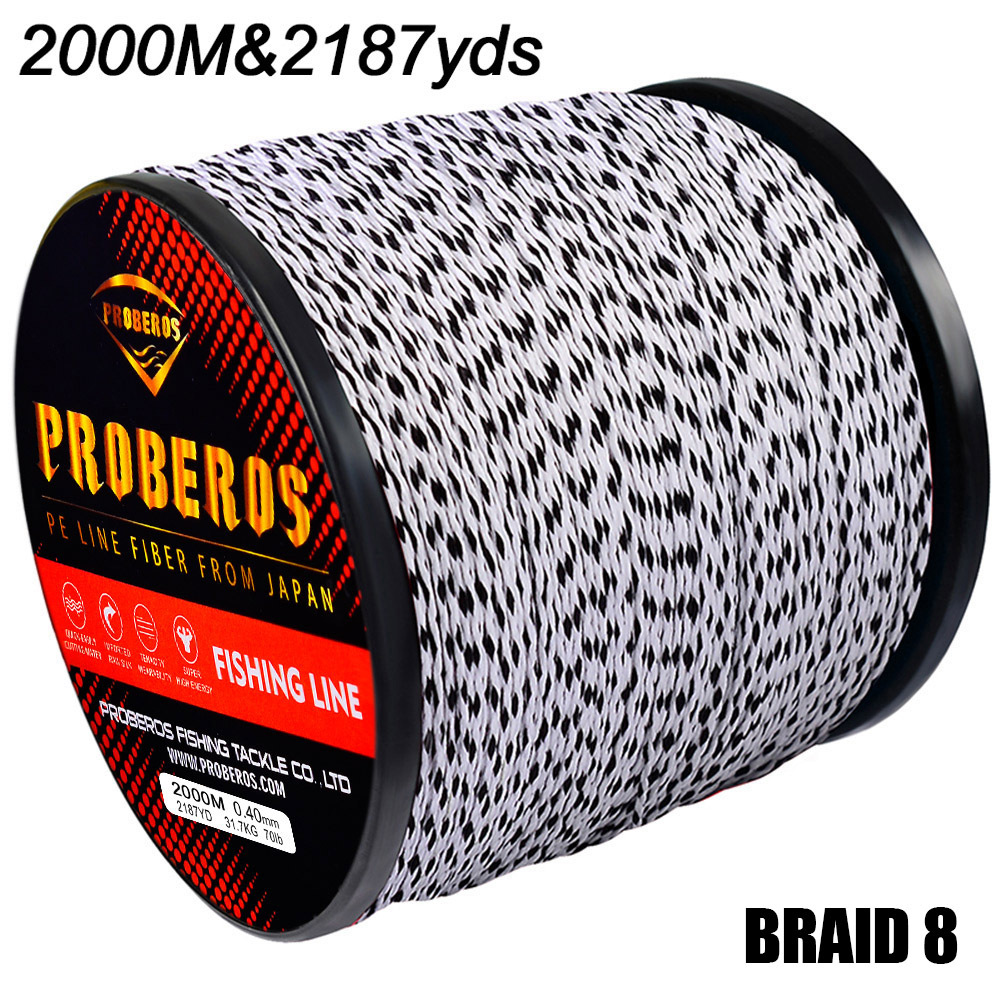 Sunflower 8 Strands 2000M Braided PE Fishing Line, Main Line For Sea & Lure Fishing thumb 5
