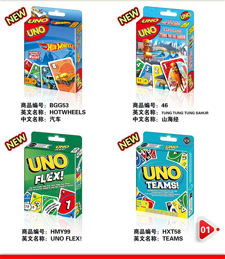 Sunflower Multi IP Themed UNO Family Card Board Game Cards thumb 38