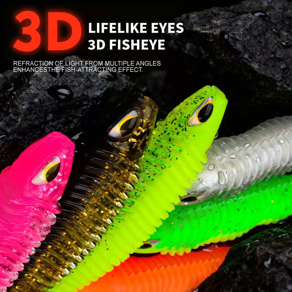 Sunflower Thread T‑Tail Soft Worm Lure DW6130 thumb 11