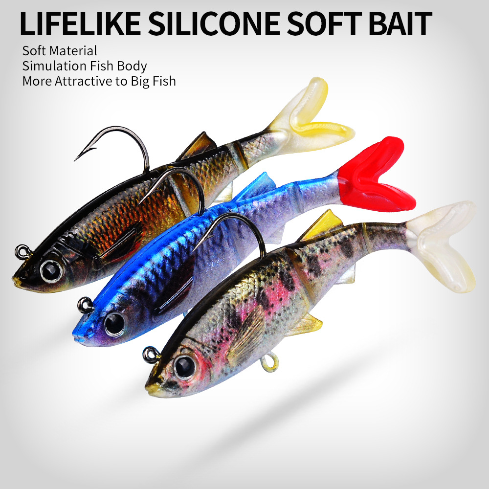 Sunflower Lead Head Soft Swimbait Lure DW6093 Single Hook thumb 14