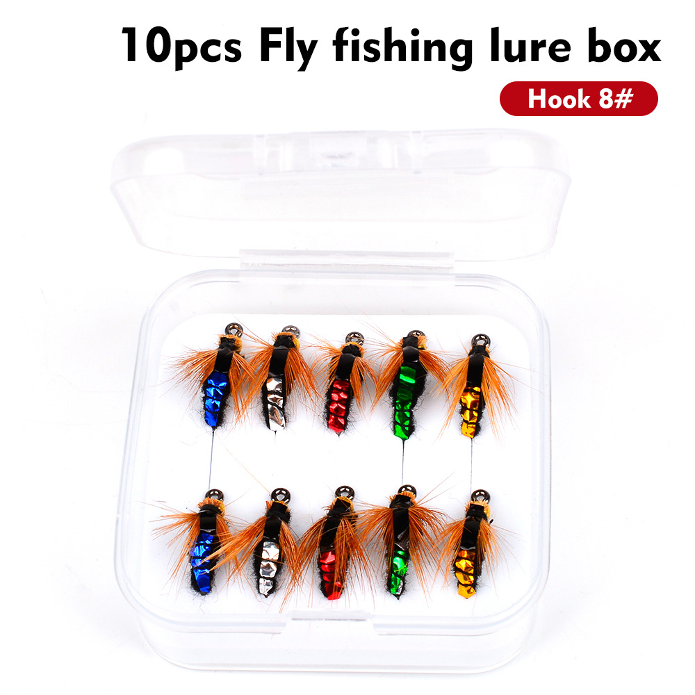 Sunflower Boxed Bionic Fly Fishing Flies Lures Micro Trout Ant Mosquito Insect Tackle thumb 17