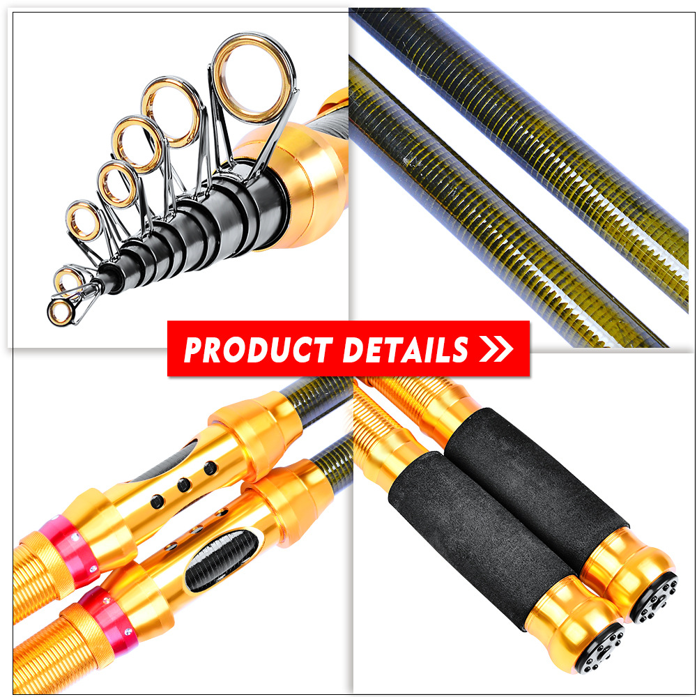 Mini Carbon Telescopic Sea Casting Rod thumb 8
