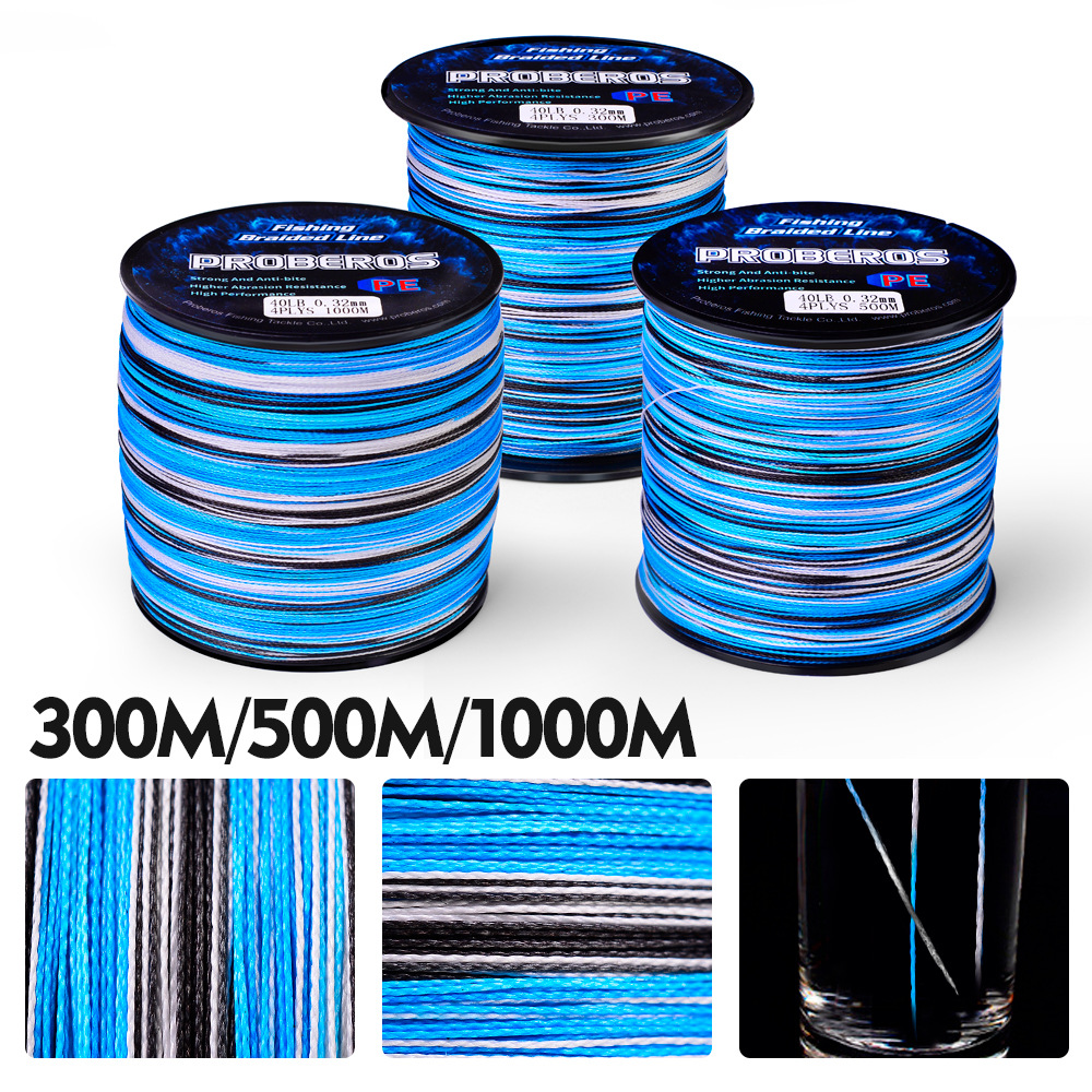Sunflower 4 Strands Camouflage PE Braided Fishing Line 300M 500M 1000M thumb 5