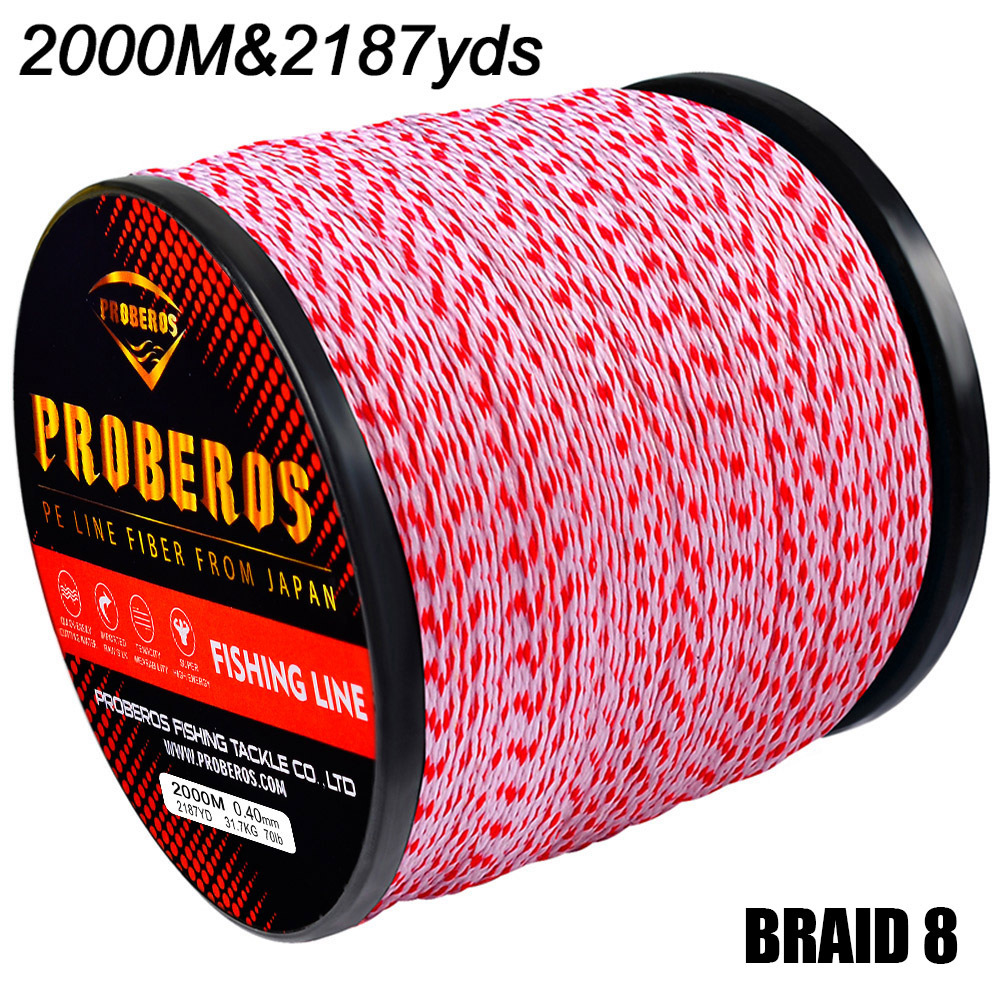 Sunflower 8 Strands 2000M Braided PE Fishing Line, Main Line For Sea & Lure Fishing thumb 6