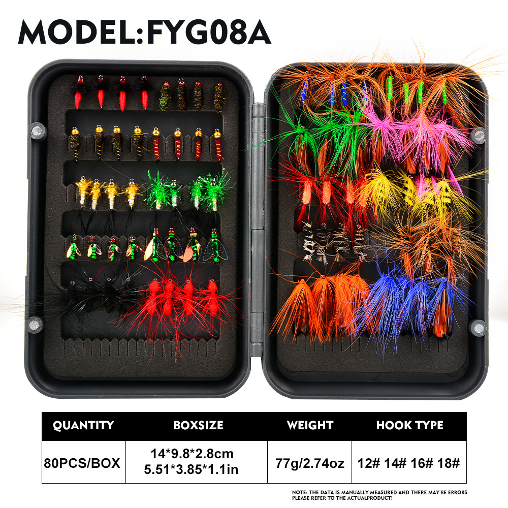 Sunflower Boxed Bionic Fly Fishing Flies Lures Micro Trout Ant Mosquito Insect Tackle thumb 5
