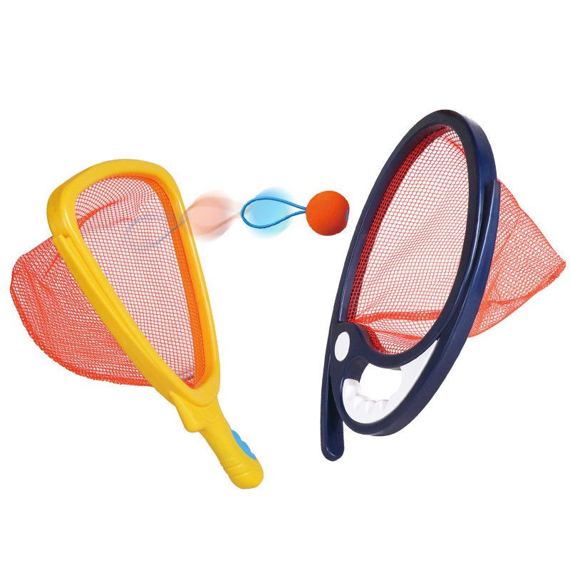 Sunflower Kids Pop Catch Launch Ball Game Set, Outdoor Interactive Throwing Catching Sports Toy With Mesh Net