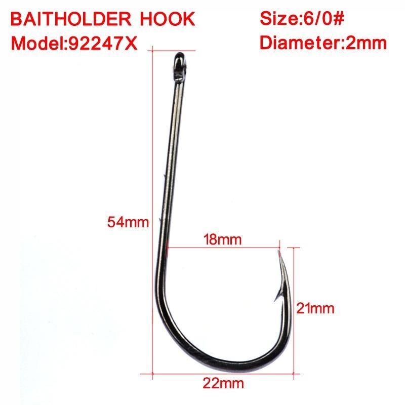 Sunflower 92247X Stainless Steel Barbed Single Fishing Hooks Sea Angling Hooks Sizes 1#-6# & 1/0#-6/0# thumb 14