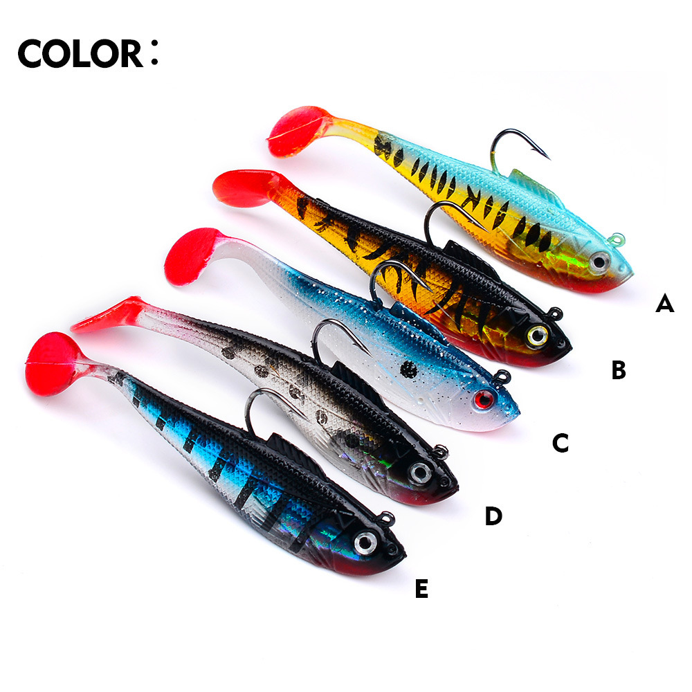 Lead Weighted T-Tail Soft Fishing Lure thumb 2
